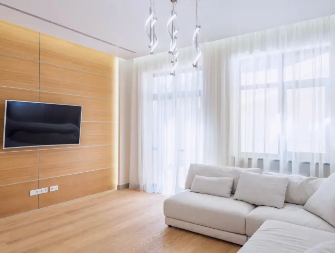 Acoustic panels on studio walls